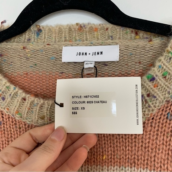 John + Jenn stripe multicolor crewneck sweater - Picture 4 of 9